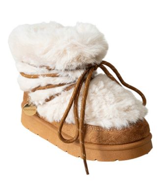 Little Girls Hybrid Cozy Boot with Hiker Lurex Lace and Charms