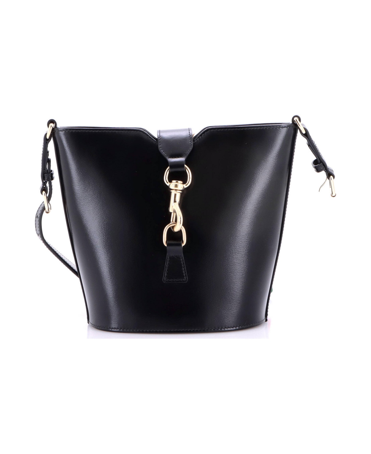 Pre-Owned Gucci Jackie Web Bucket Bag Leather
