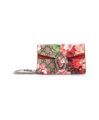 Super Mini Dionysus Bag Blooms Print GG Coated Canvas
