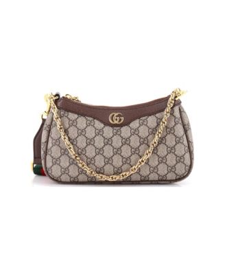 Small Ophidia Charm Shoulder Bag GG Coated Canvas
