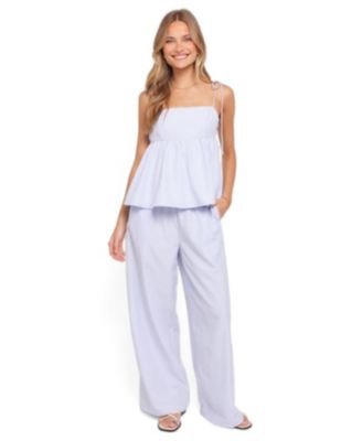 Women's Elowen High-Rise Pull-On Wide-Leg Pants