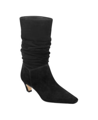 Women's Dalores Suede Slouch Kitten Heel Boots