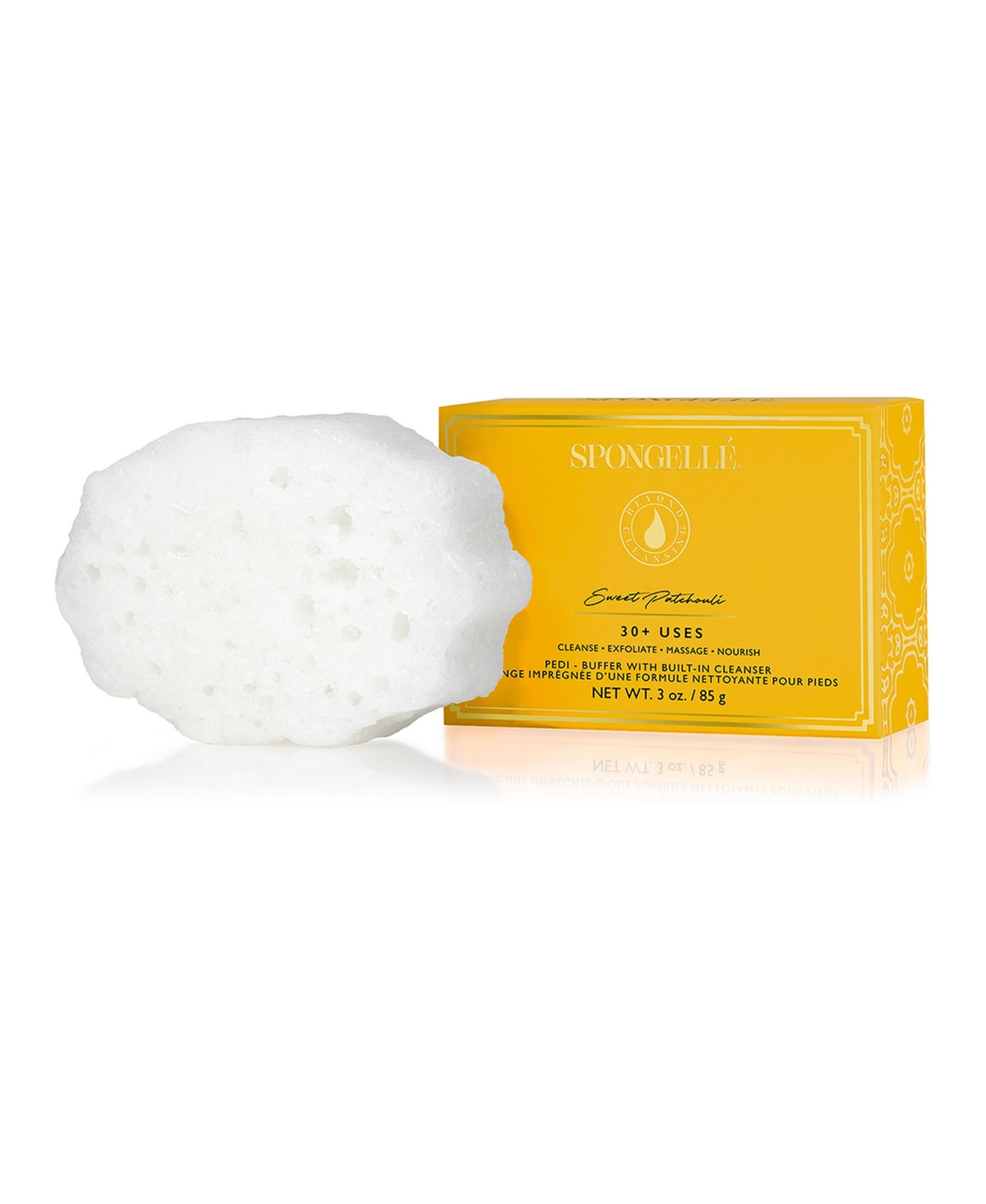 SPONGELLE Sweet Patchouli Pedi Buffer | All-in-One Pedi Treatment
