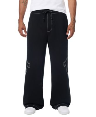Men's Big T Horseshoe Wide-Leg Baggy Pull-On Sweatpants