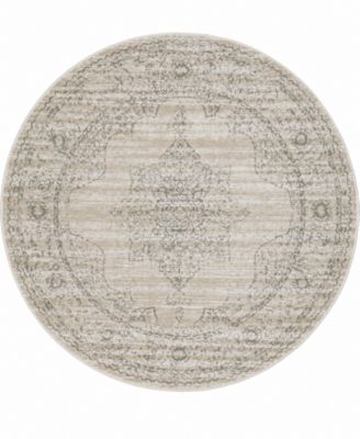 Cantu 3563 5'3" x 5'3" Round Area Rug