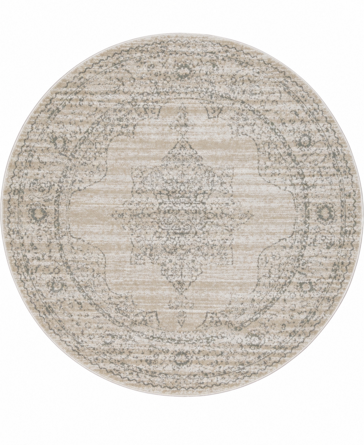 Closeout! Km Home Cantu 3563 5'3" x Round Area Rug