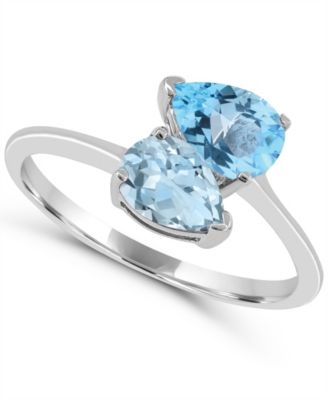 Swiss Blue Topaz and Sky Blue Topaz Ring (1 3/8 ct. t.w.) in Sterling Silver