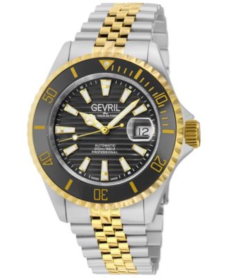 Men's Swiss Automatic Chambers Two-tone Stainless Steel Bracelet Watch, 43mm