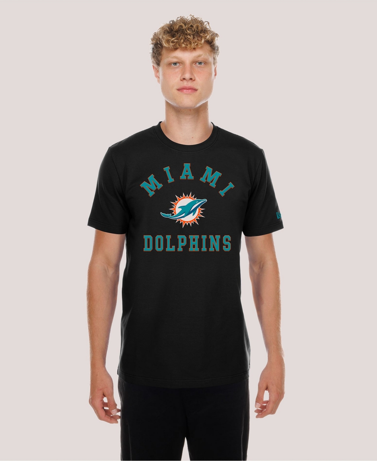 New Era Men's Black Miami Dolphins Functional Fandom T-Shirt - Black