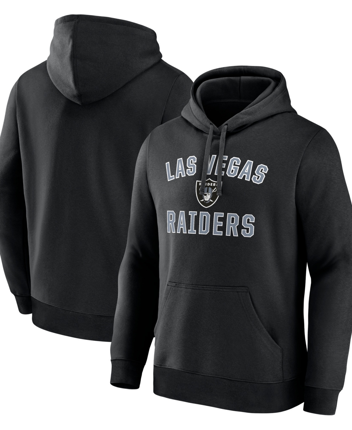 Logo Athletic Men's Black Las Vegas Raiders Arch Victory Hoodie - Black