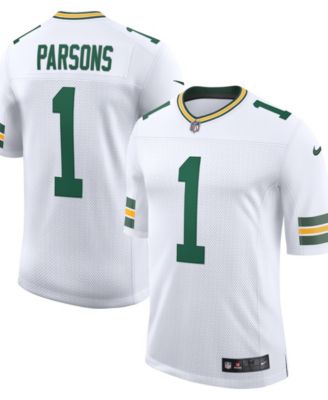 Men's Micah Parsons White Green Bay Packers White Vapor Untouchable Stitched Limited Jersey