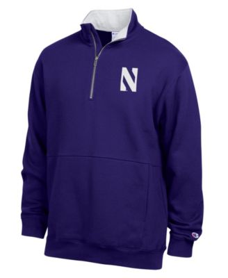 Men's Purple Northwestern Wildcats Fleece Quarter-Zip Pullover