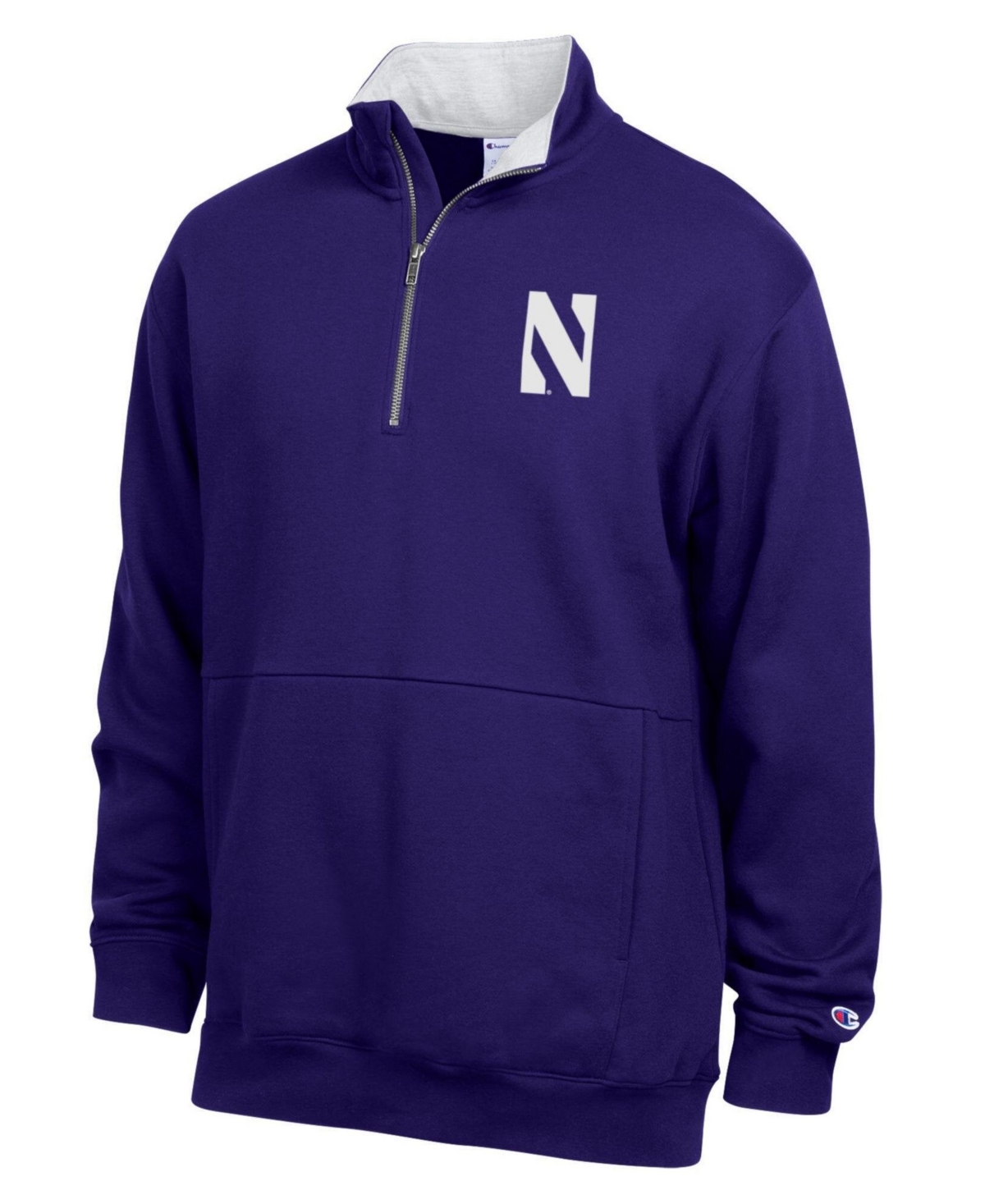 Champion Men's Purple Northwestern Wildcats Fleece Quarter-Zip Pullover