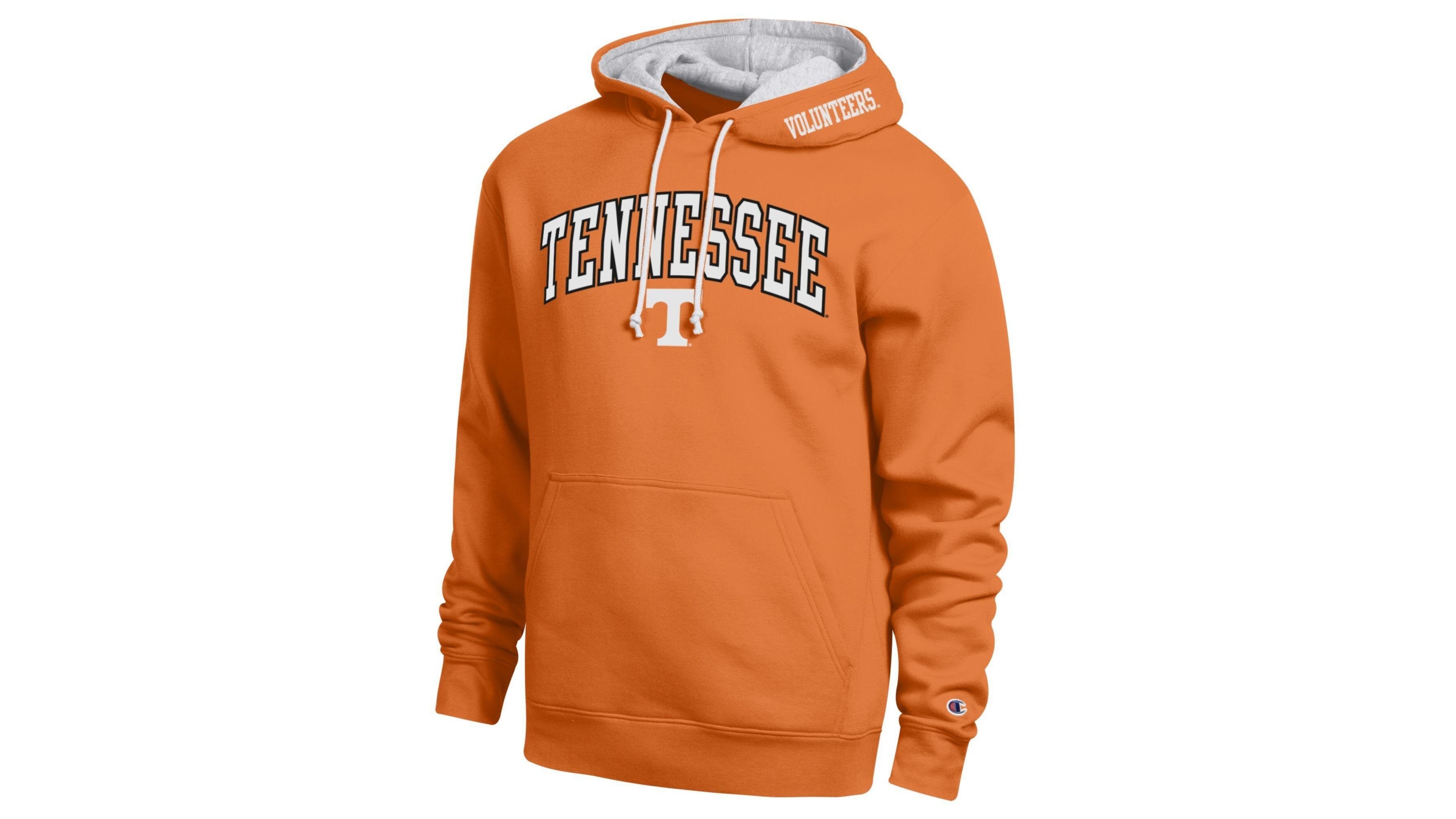 Champion Men's Tennessee Orange Volunteers Arch Tackle Twill Hoodie