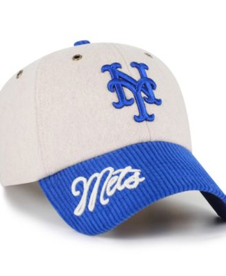 Women's  Natural/Royal New York Mets Rope Script Clean Up Adjustable Hat