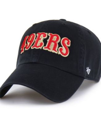Men's  Black San Francisco 49ers Rivalries Collection Clean Up Adjustable Hat