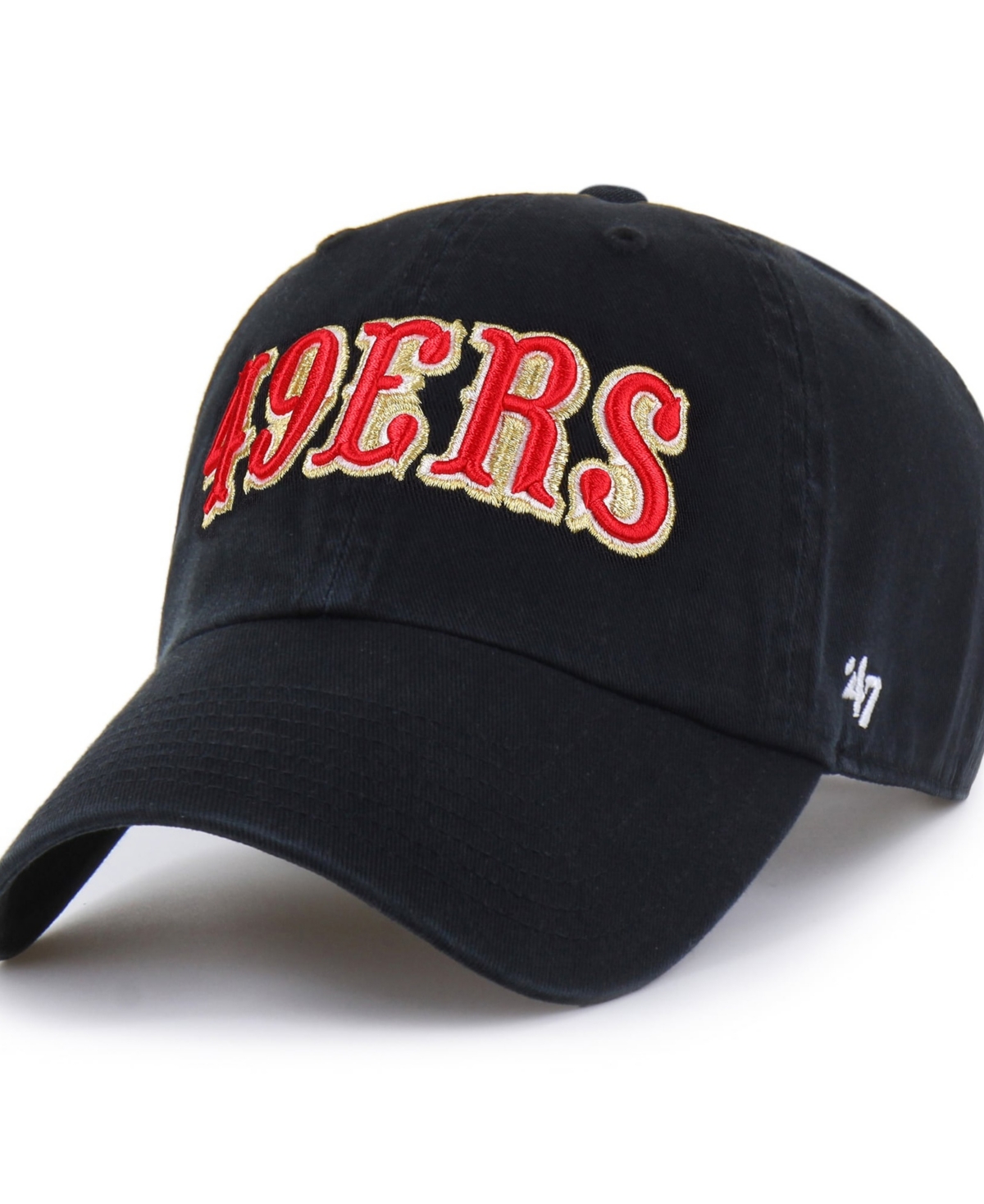 '47 Brand Men's Black San Francisco 49ers Rivalries Collection Clean Up Adjustable Hat