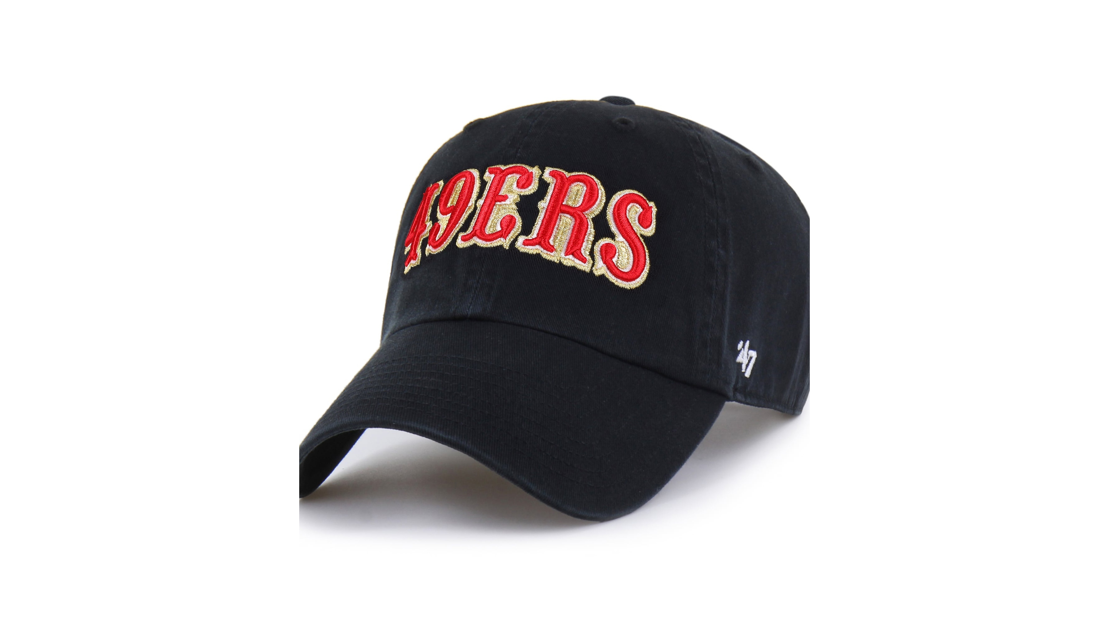 '47 Brand Men's Black San Francisco 49ers Rivalries Collection Clean Up Adjustable Hat