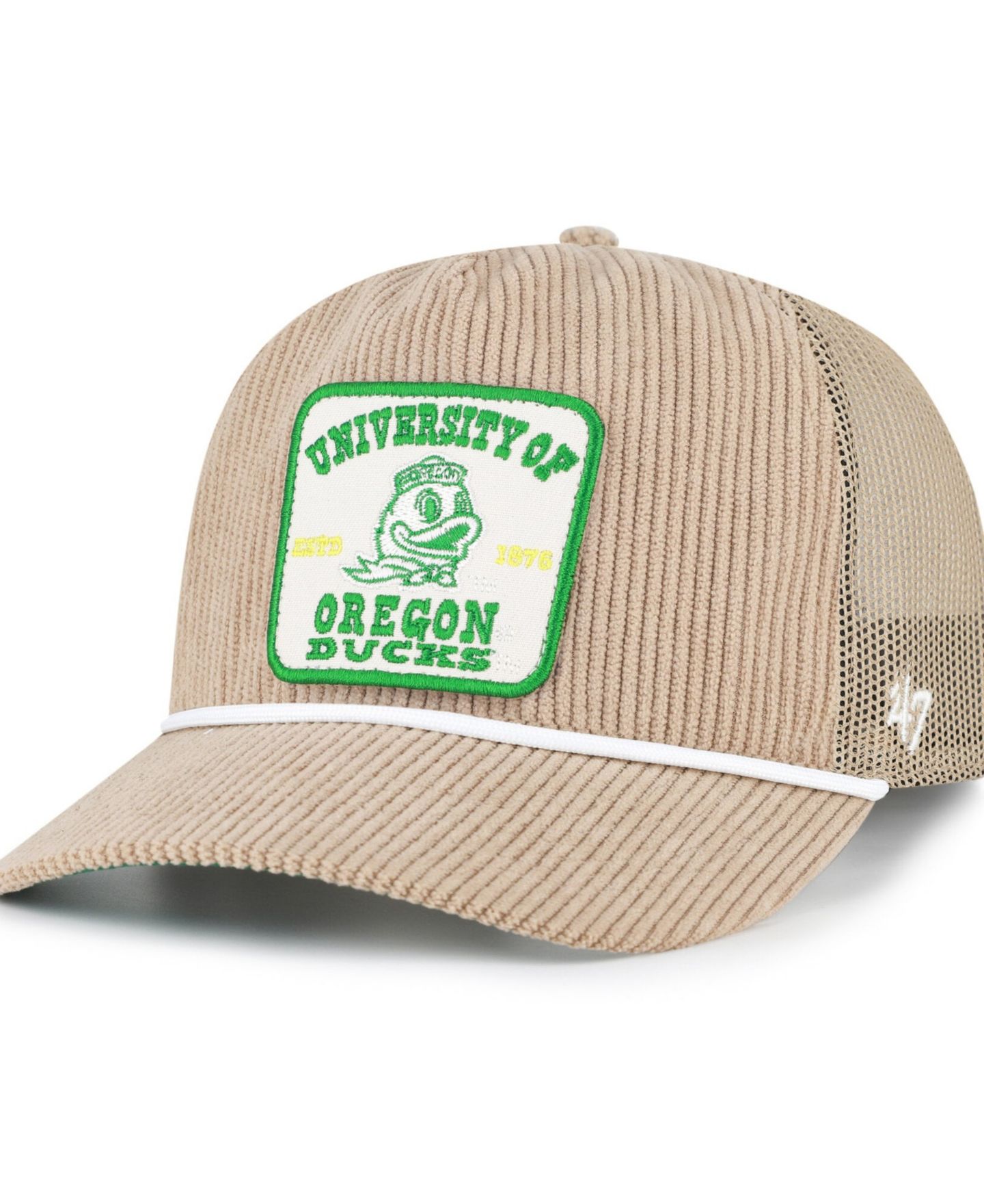 Кепка '47 Brand Khaki Oregon Ducks Cordlandia Hitch Adjustable Hat — фото 1