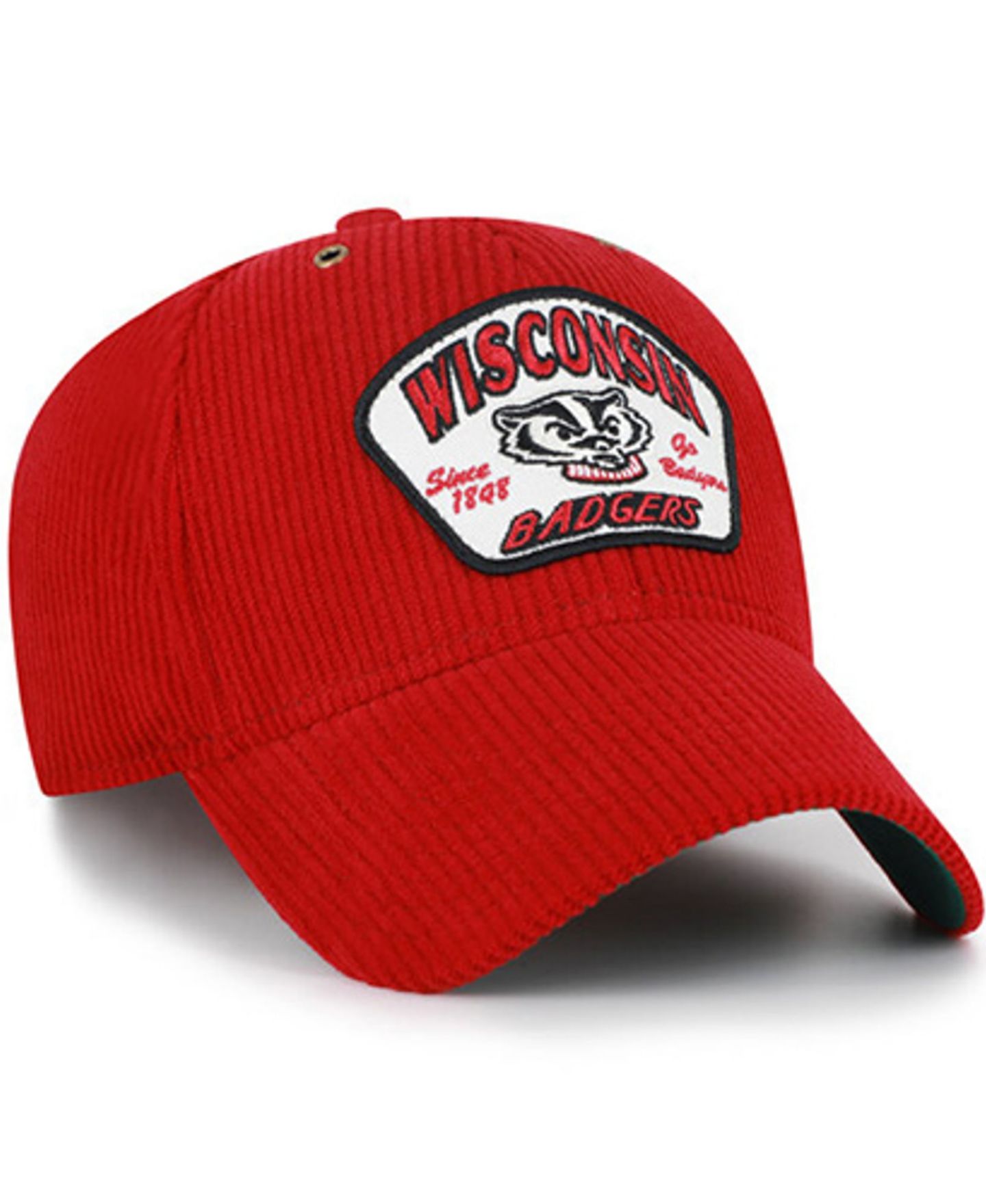 Кепка '47 Brand Red Wisconsin Badgers Accordia Corduroy MVP Adjustable Hat — фото 4