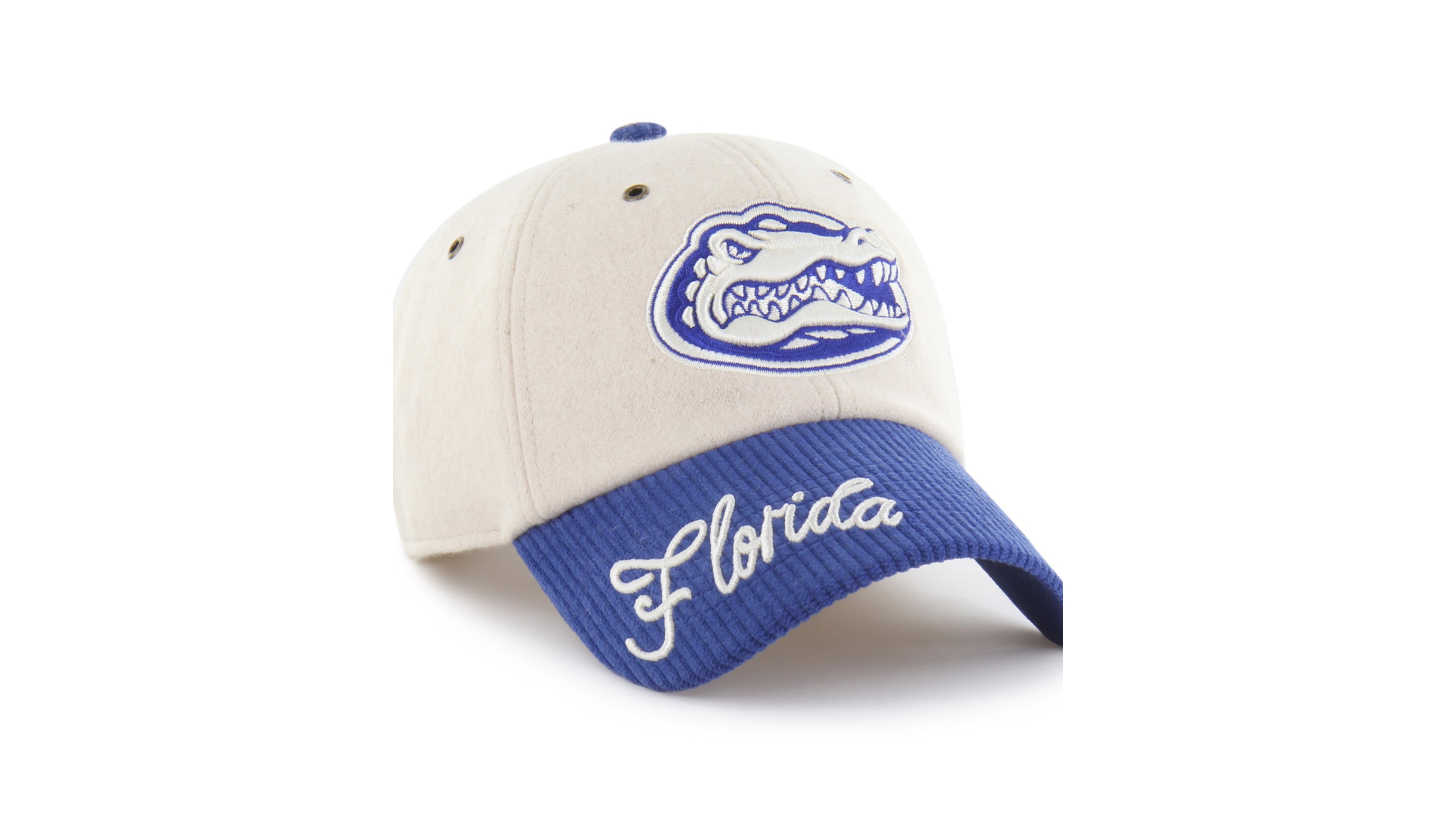 '47 Brand Women's Cream/Royal Florida Gators Rope Script Clean Up Adjustable Hat