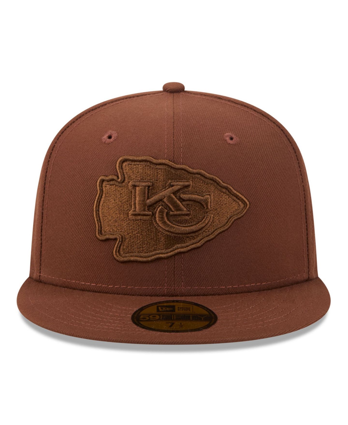 Мужские головные уборы New Era Brown Kansas City Chiefs Color Pack 59FIFTY Fitted Hat — фото 5