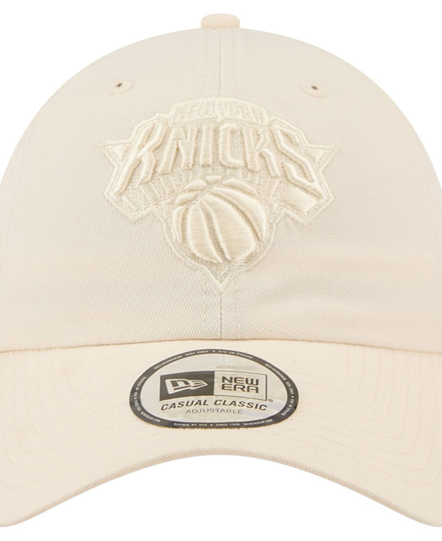 Мужские головные уборы New Era Cream New York Knicks Color Pack Casual Classic Adjustable Hat — фото 5