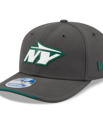 Men's Charcoal New York Jets 2026 Sideline Cold Weather 9SEVENTY Adjustable Hat