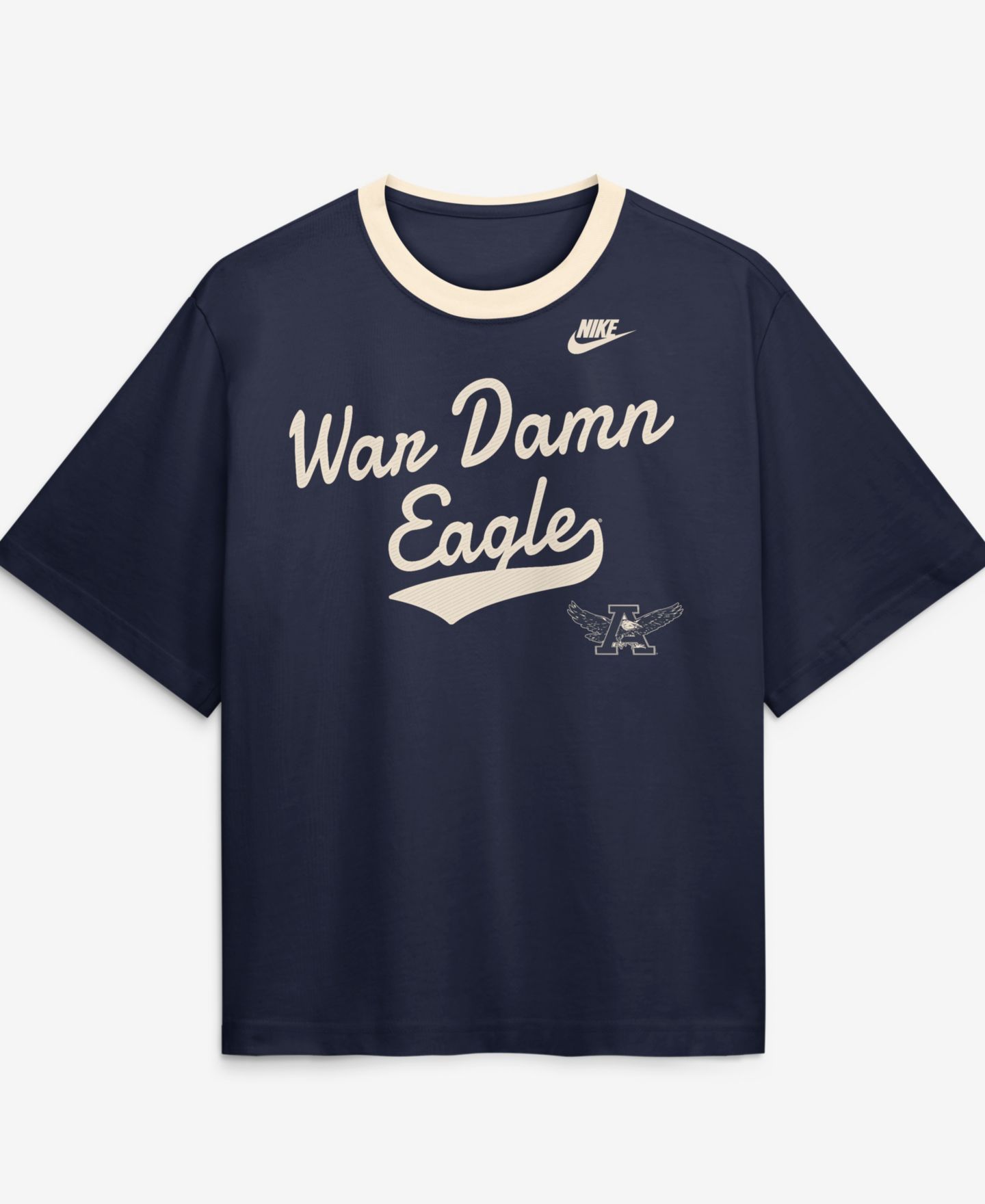 Женская футболка Nike Navy Auburn Tigers Legacy Fight Song Boxy — фото 1