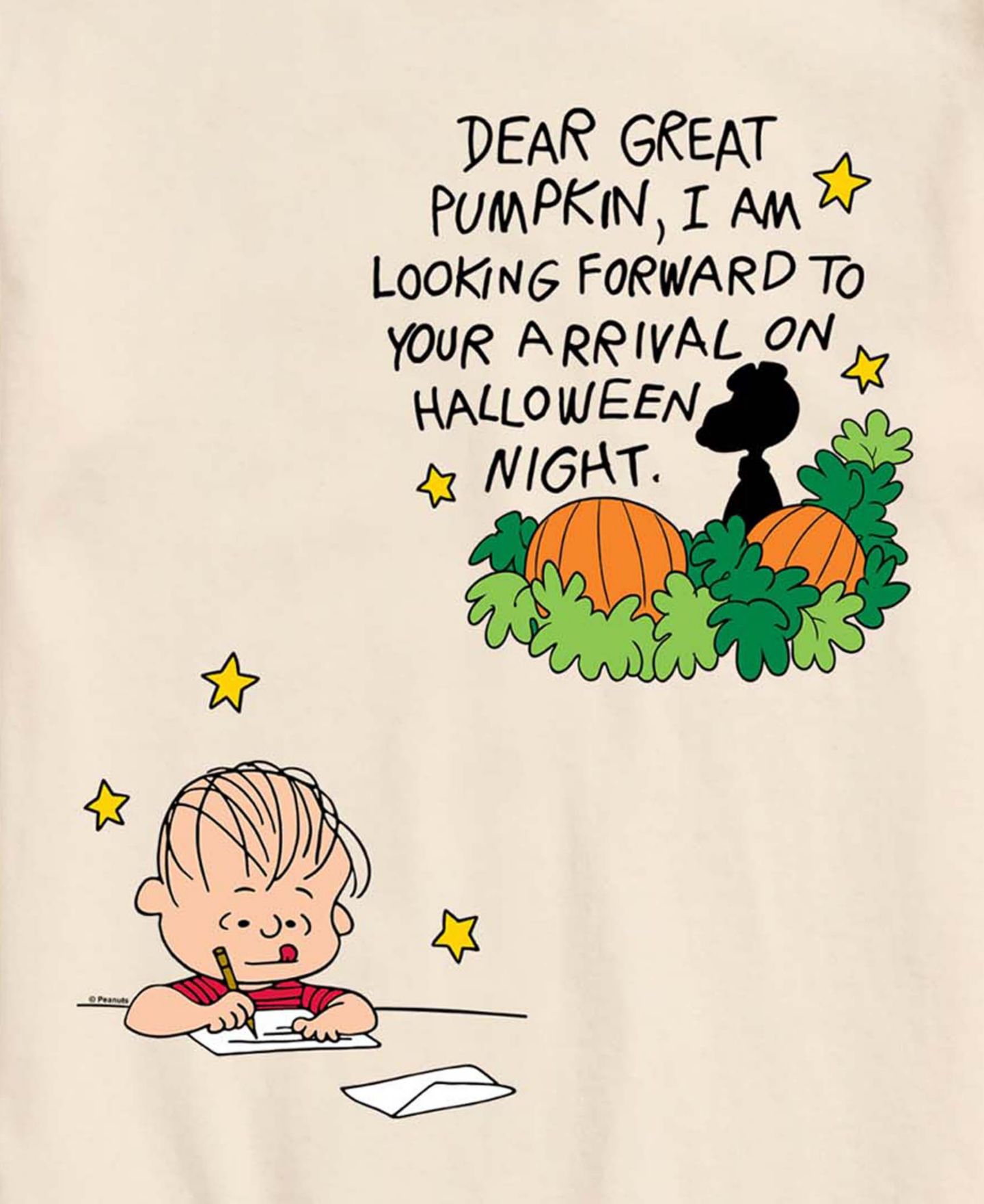 Мужская футболка AIRWAVES Great Pumpkin Letter Graphic, цвет: Кремовый — фото 3