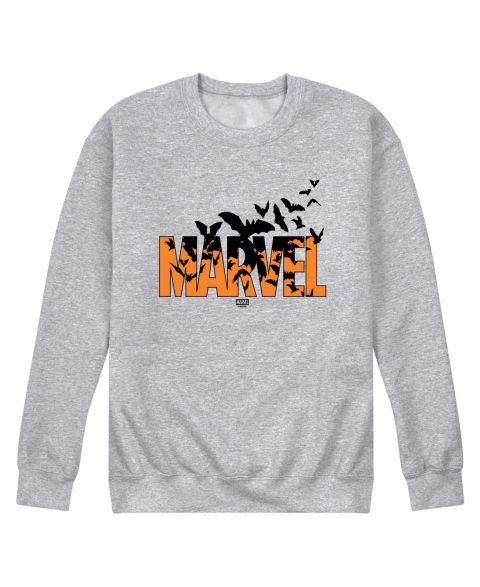 Мужская толстовка AIRWAVES Halloween Bat Logo Long-Sleeve Fleece, цвет: Меланжевый