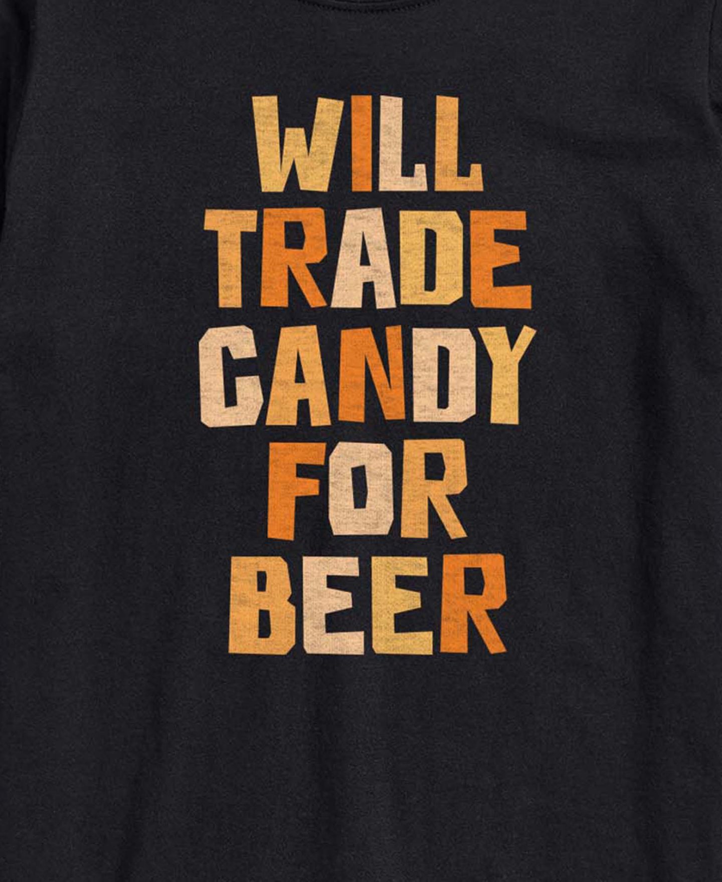 Мужская футболка AIRWAVES Will Trade Candy For Beer Halloween Graphic, цвет: Чёрный — фото 3