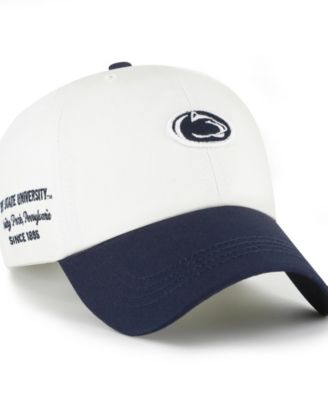 Men's  White/Navy Penn State Nittany Lions Contemporary Basics Two Tone Clean Up Adjustable Hat