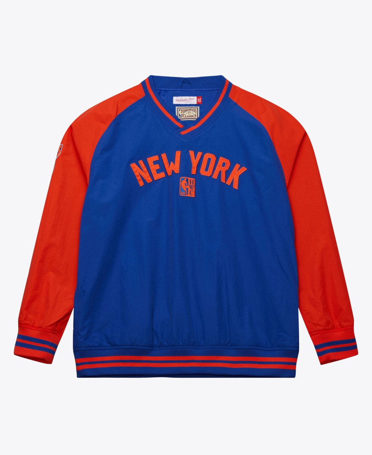 Mitchell & Ness Men's Royal New York Knicks Classic V-Neck Raglan Pullover - Royal