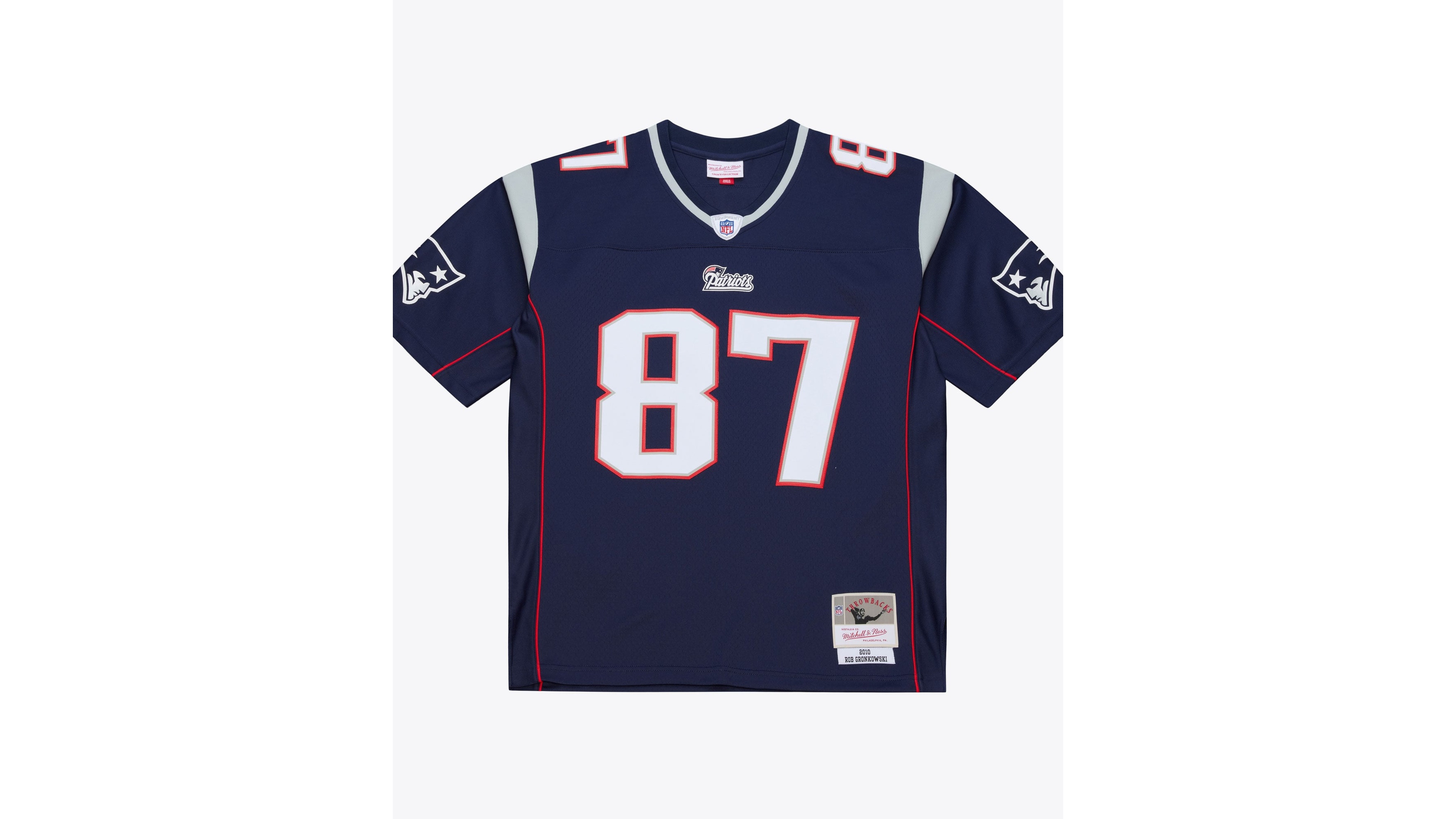 Mitchell & Ness Men's Rob Gronkowski Navy New England Patriots Big Tall 2010 Legacy Retired Player Jersey