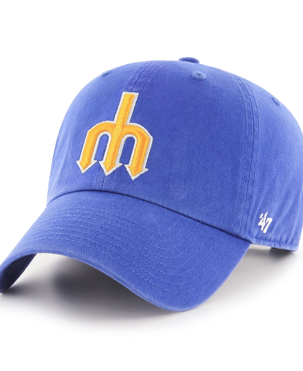 '47 Brand Men's Royal Seattle Mariners Cooperstown Collection Clean Up Adjustable Hat