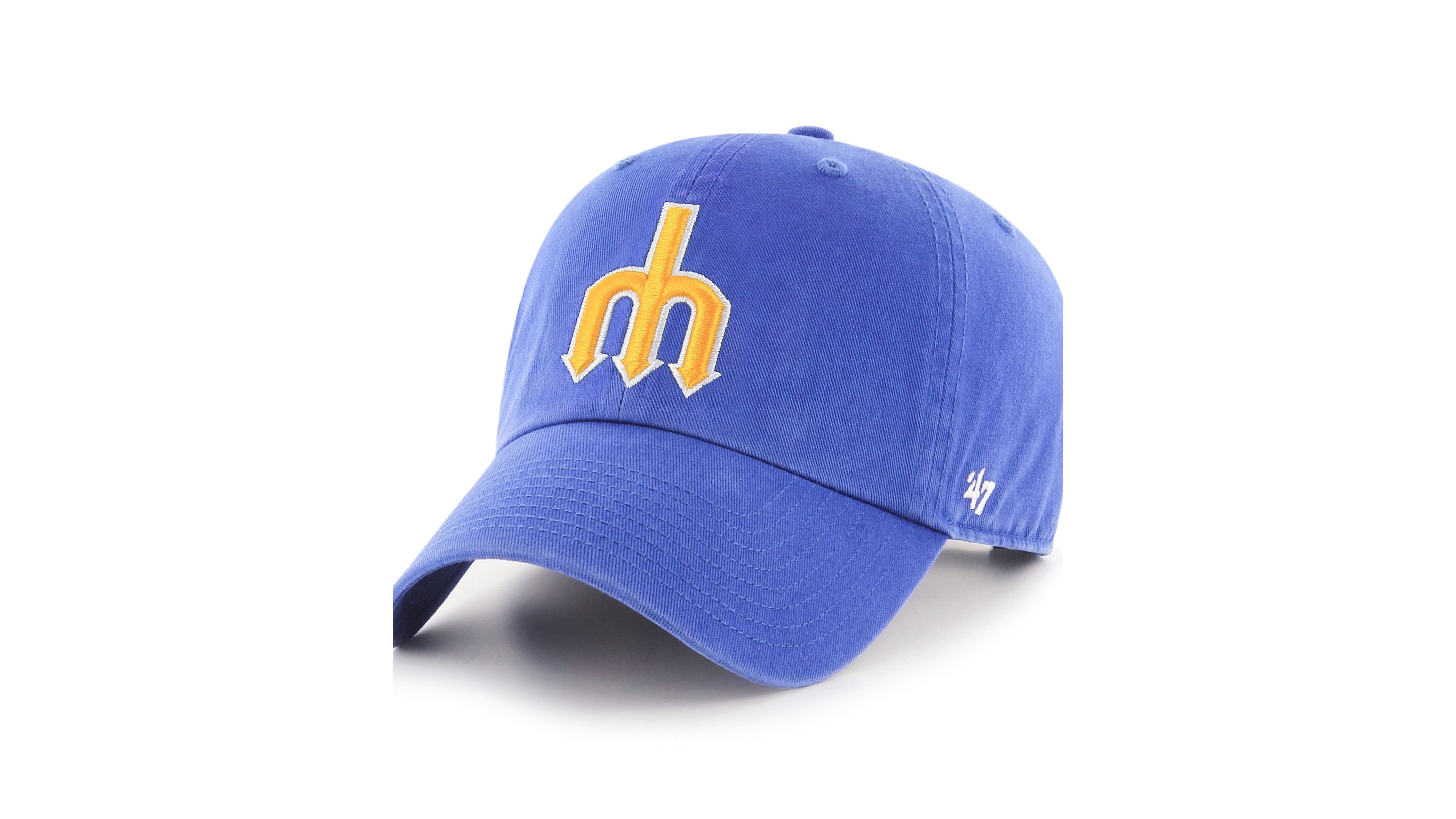 '47 Brand Men's Royal Seattle Mariners Cooperstown Collection Clean Up Adjustable Hat