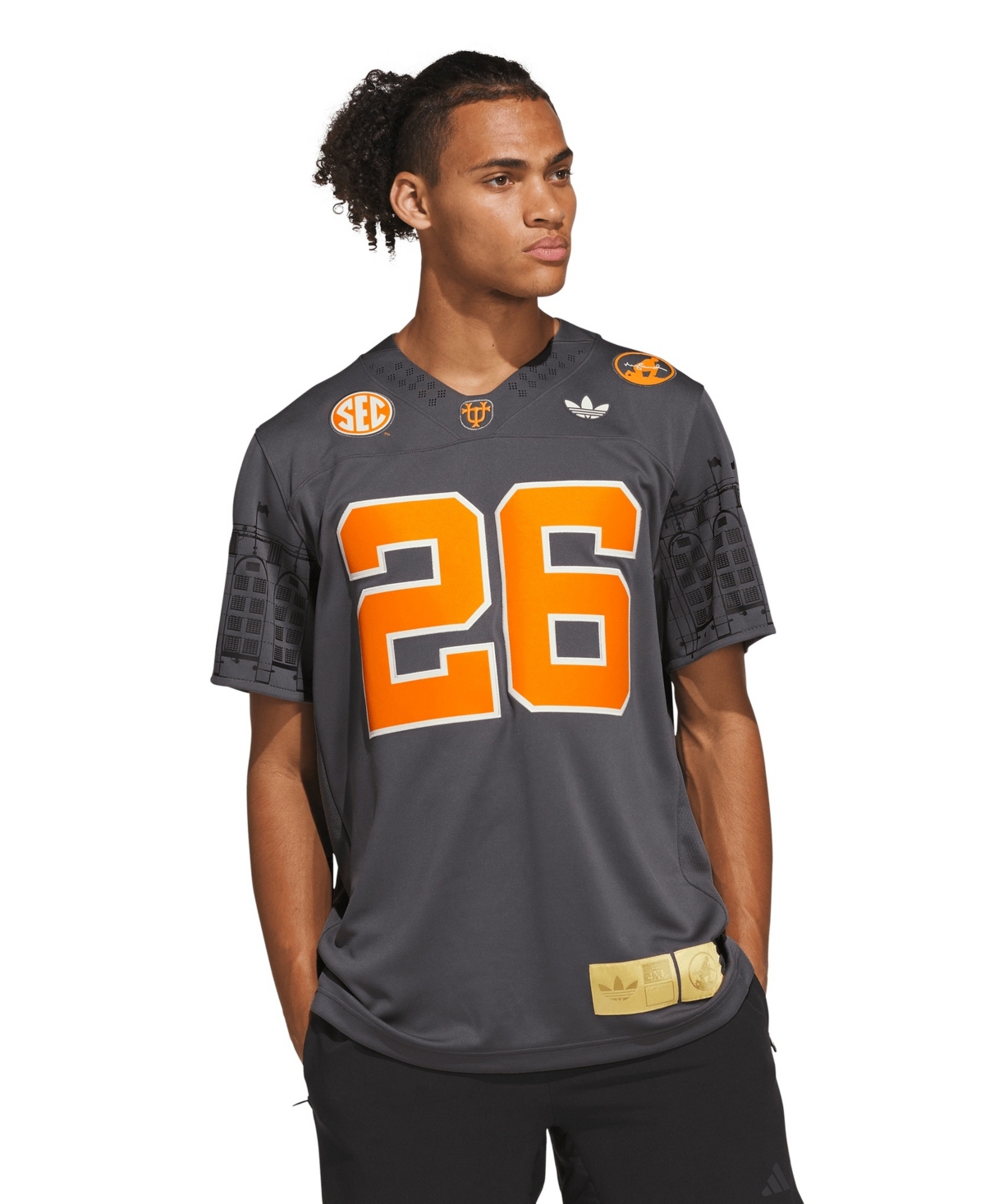 adidas Men's 26 Smokey Grey Tennessee Volunteers Neyland Legacy Premier Jersey
