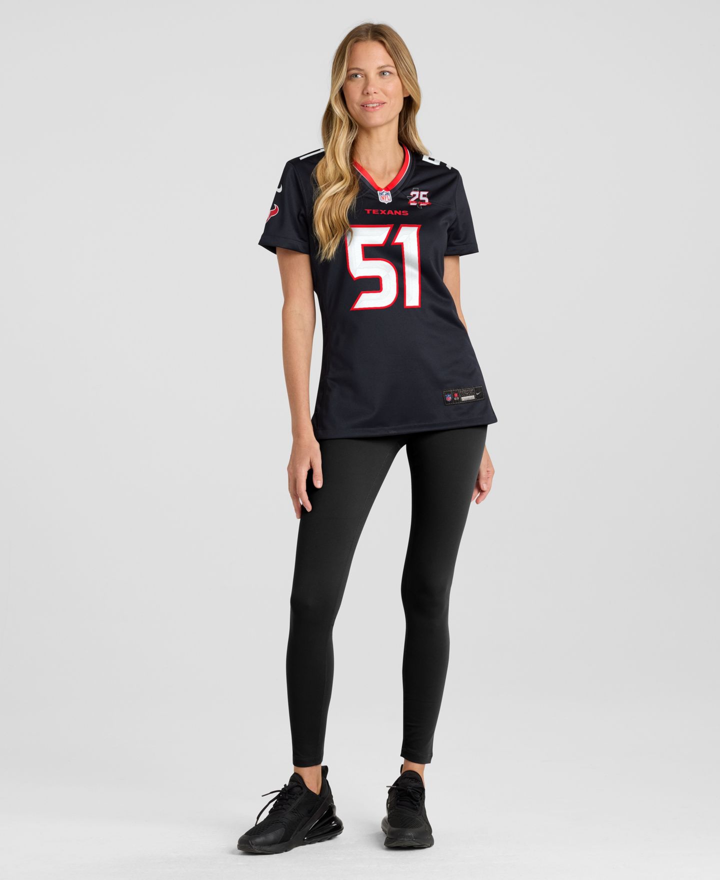 Женский топ Nike Will Anderson Jr. Navy Houston Texans Team 25th Season Game Jersey — фото 7