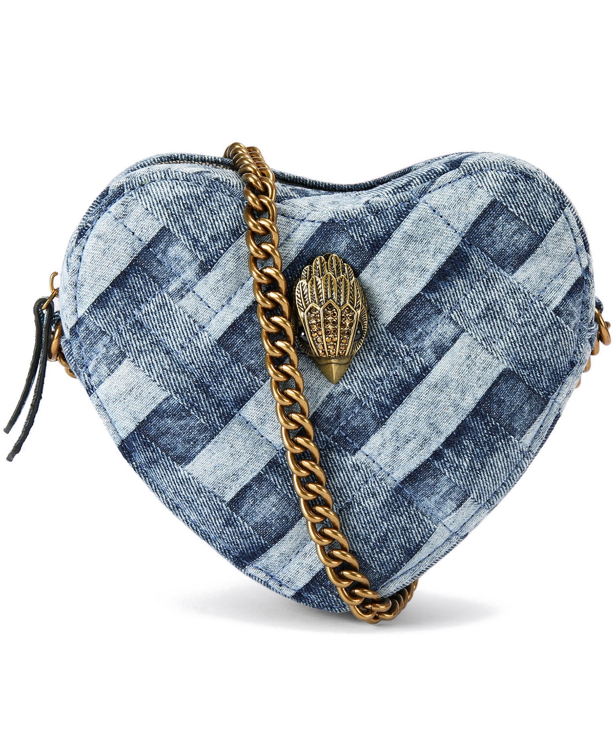 Kurt Geiger London Kensington Heart Mini Crossbody Handbag - Denim