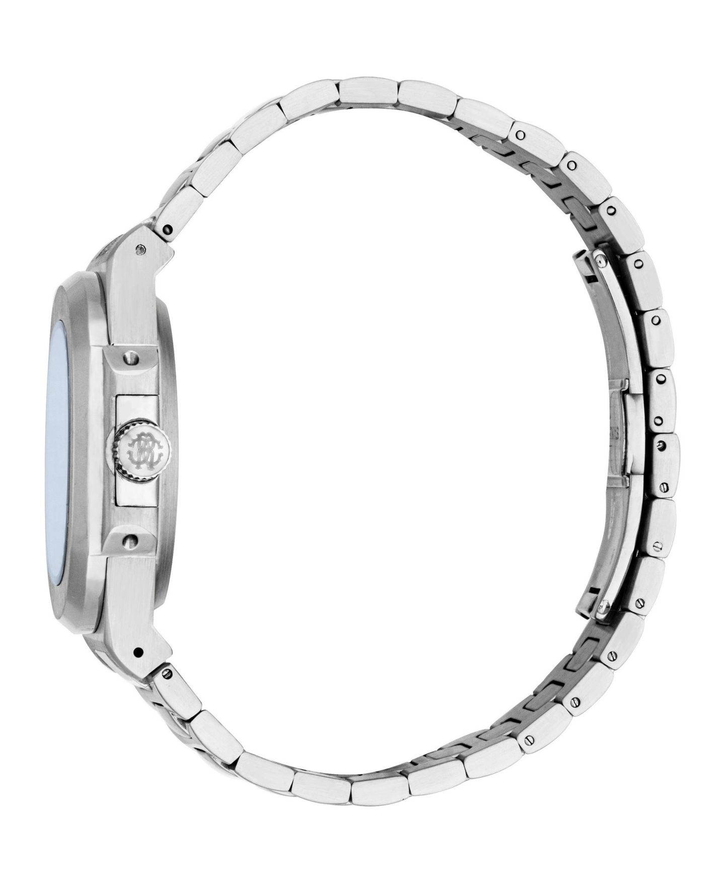 Мужские часы Roberto Cavalli Quartz Stainless Steel Bracelet Watch, цвет: Серебряный — фото 2