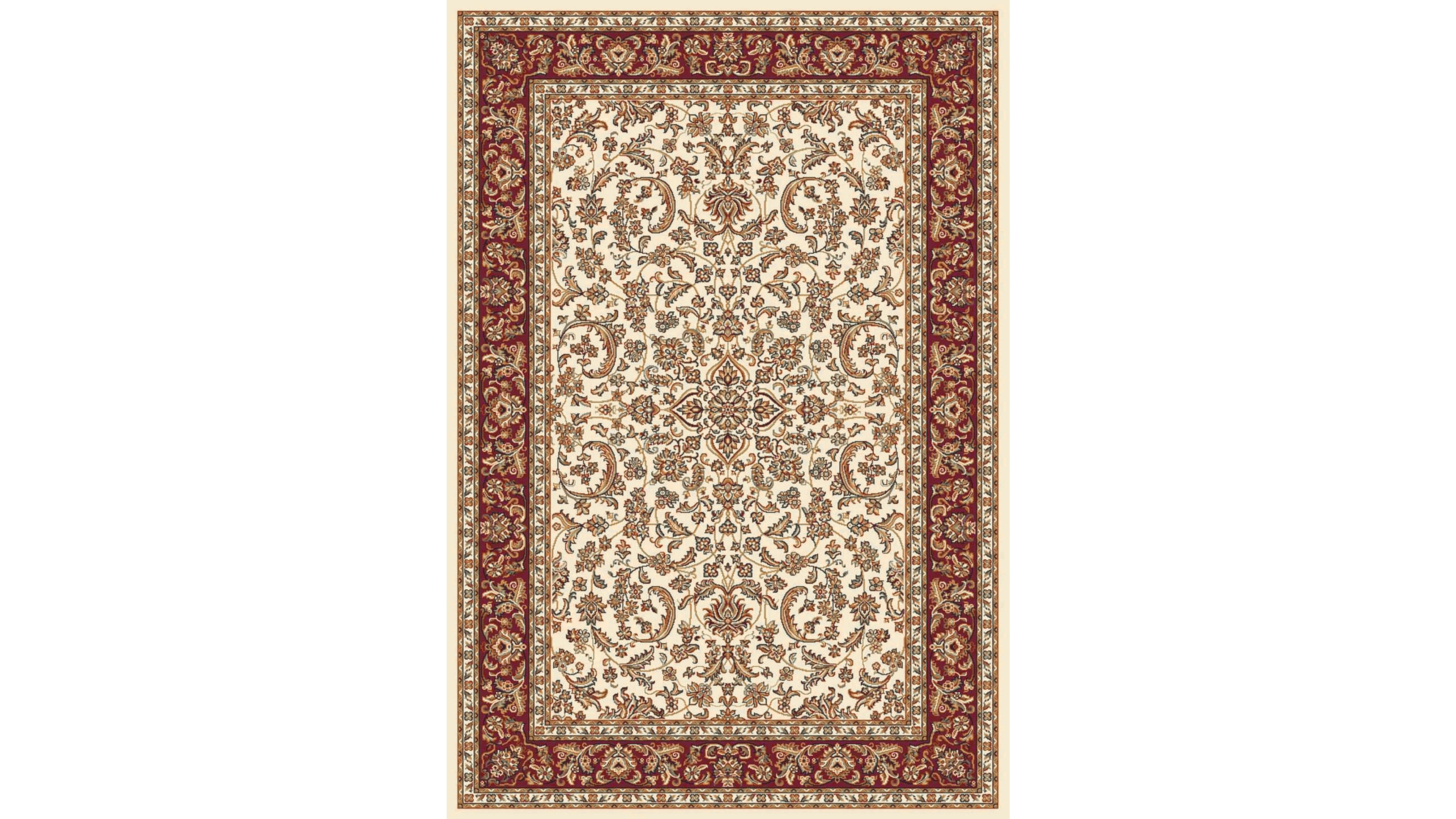 Closeout! Km Home 1318/1511/Ivory Navelli Ivory/ Cream 5'5" x 8'3" Area Rug