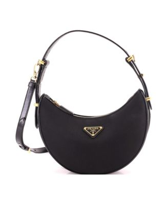 Small Arque Half Moon Hobo Tessuto