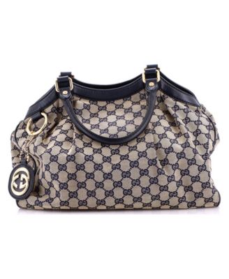 Medium Sukey Tote GG Canvas with Leather