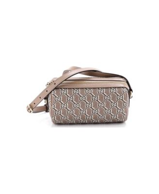 Pre-Owned Gucci Mini Cylindrical Shoulder Bag GG Shadow Coated Canvas