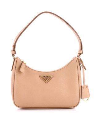 Mini Re-Edition Hobo Saffiano Leather