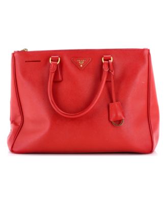 Large Double Zip Lux Tote Saffiano Leather
