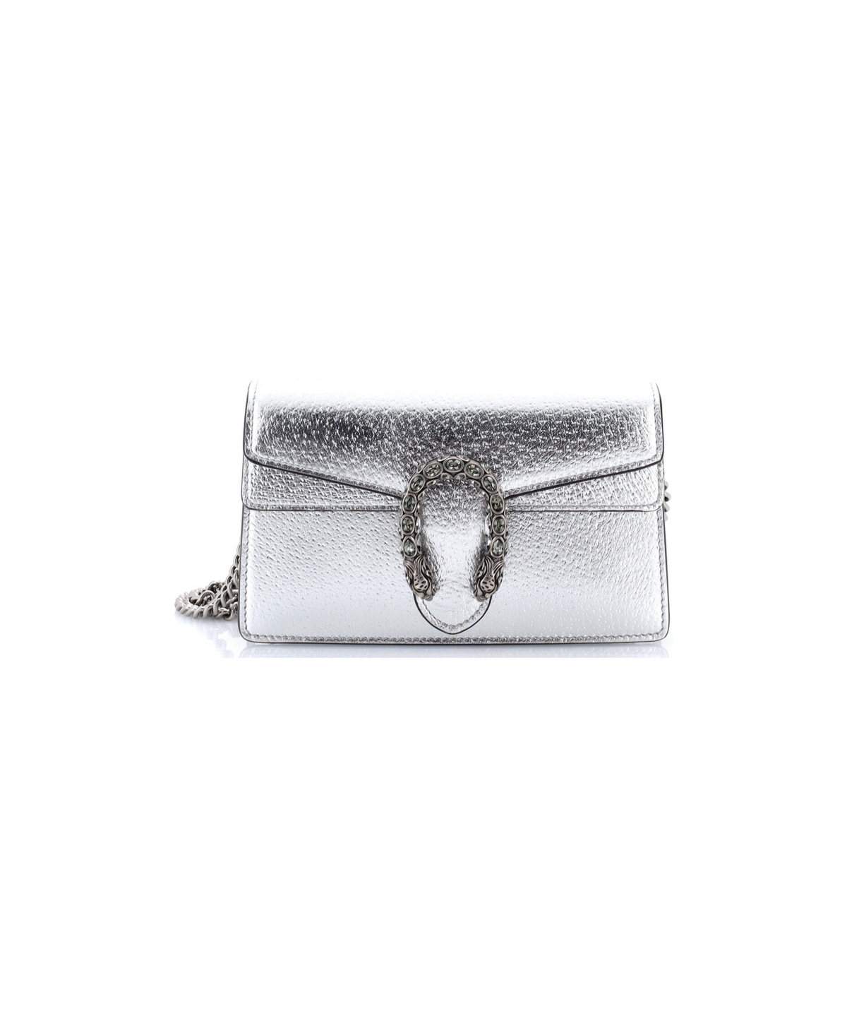 Pre-Owned Gucci Mini Dionysus Bag Leather - Silver