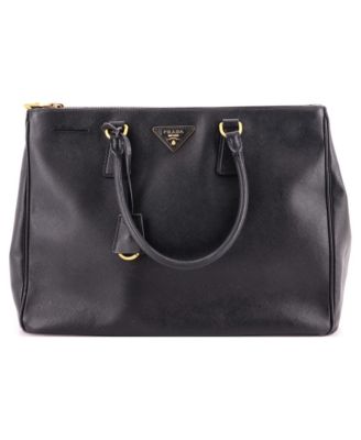 Large Double Zip Lux Tote Saffiano Leather