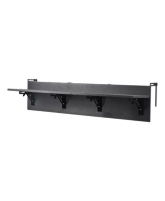 12 x 59 in Folding Balcony Railing Table with 50 lbs Capacity Fits Railings 1in to 5.9in for Patio Table